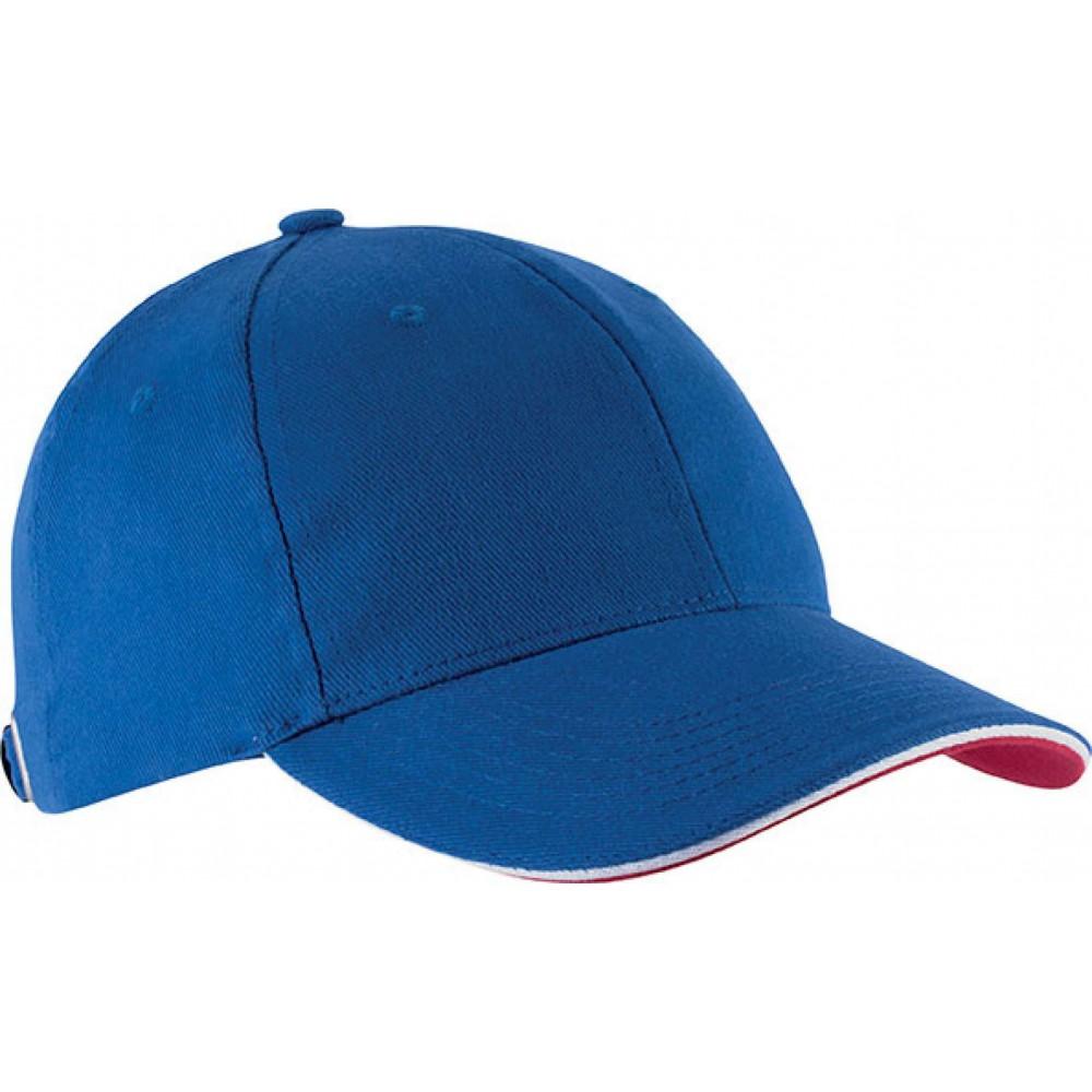 Kup Orlando 6 paneles sapka, Royal Blue/White/Red, U